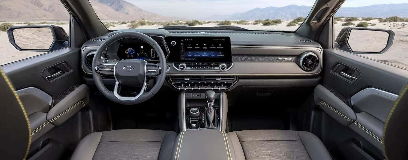 Inside the cabin of a 2024 Chevy Colorado ZR2 for sale.